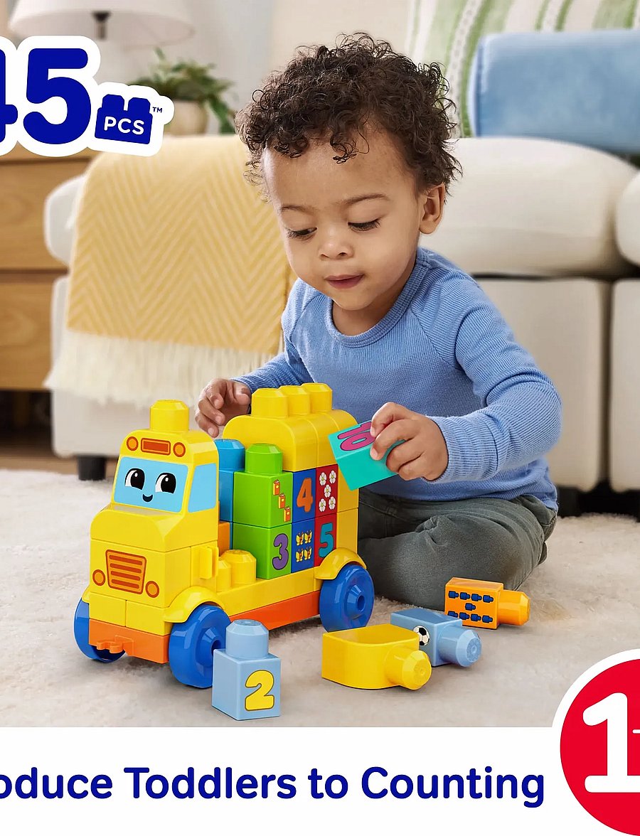 MEGA Bloks - BLOKS First Builders Build & Count Bus Block Toy (45 Pieces) for Toddler - bausteine - multicolor - 5