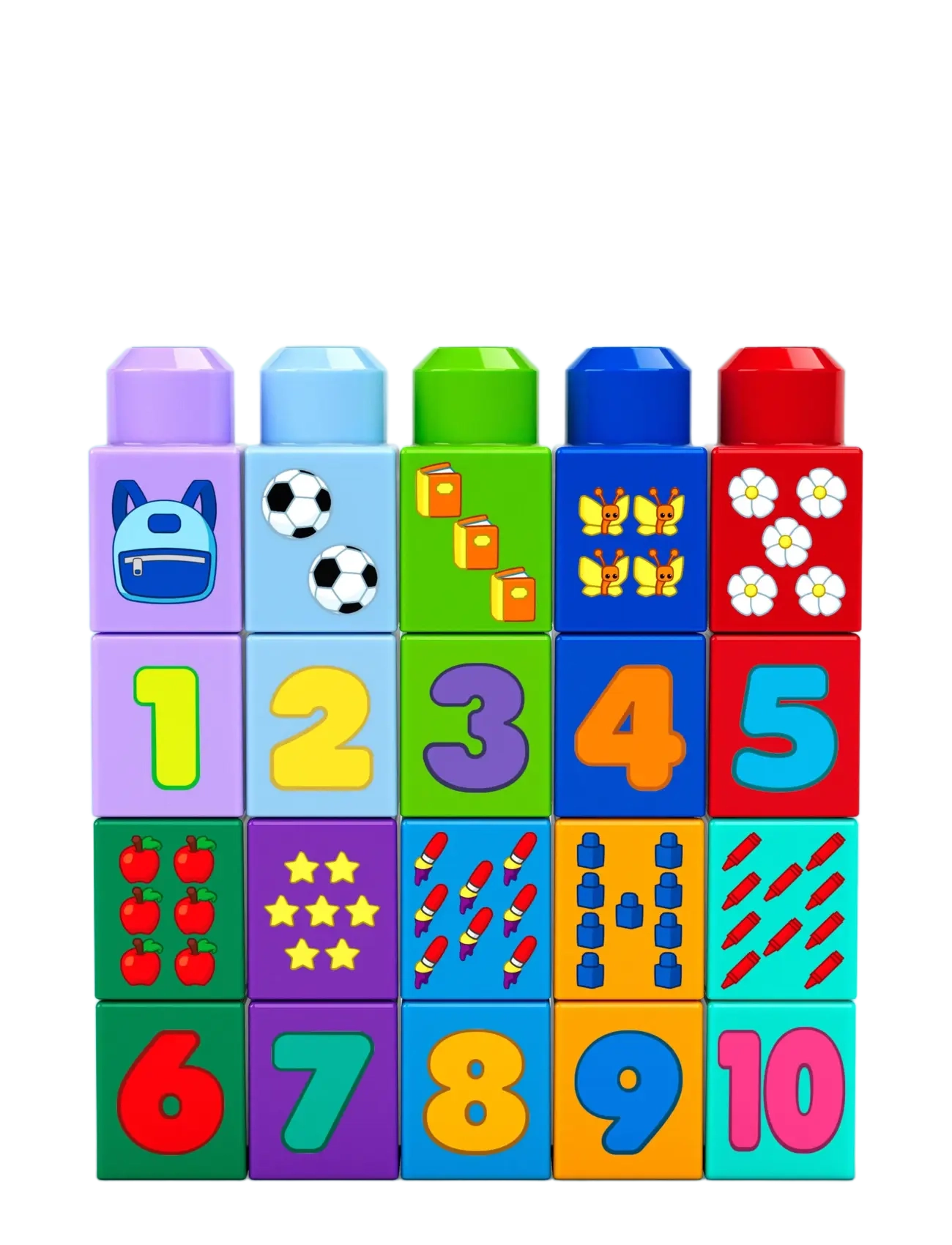 MEGA Bloks - BLOKS First Builders Build & Count Bus Block Toy (45 Pieces) for Toddler - byggeklodser - multicolor - 2