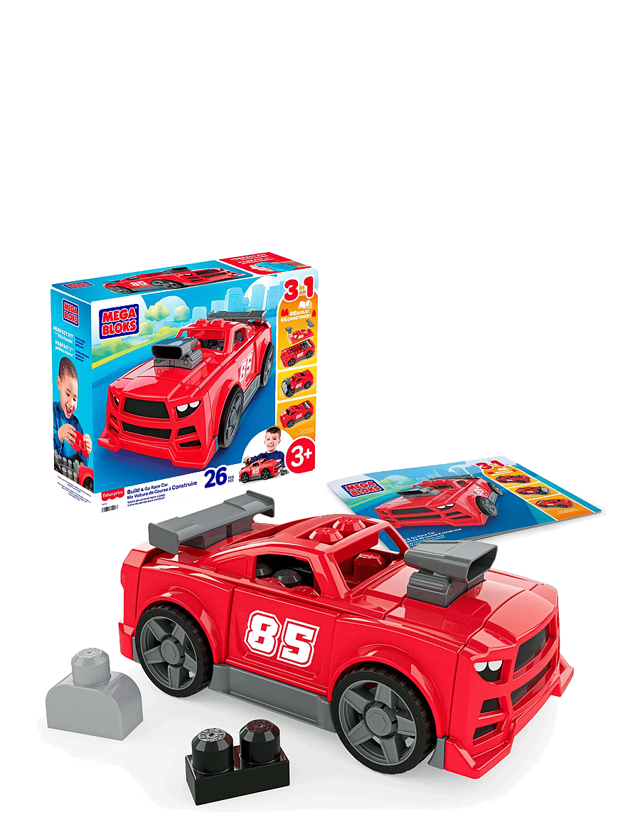 MEGA Bloks - MEGA BLOKS Build & Go Race Car - bausteine - multicolor - 1