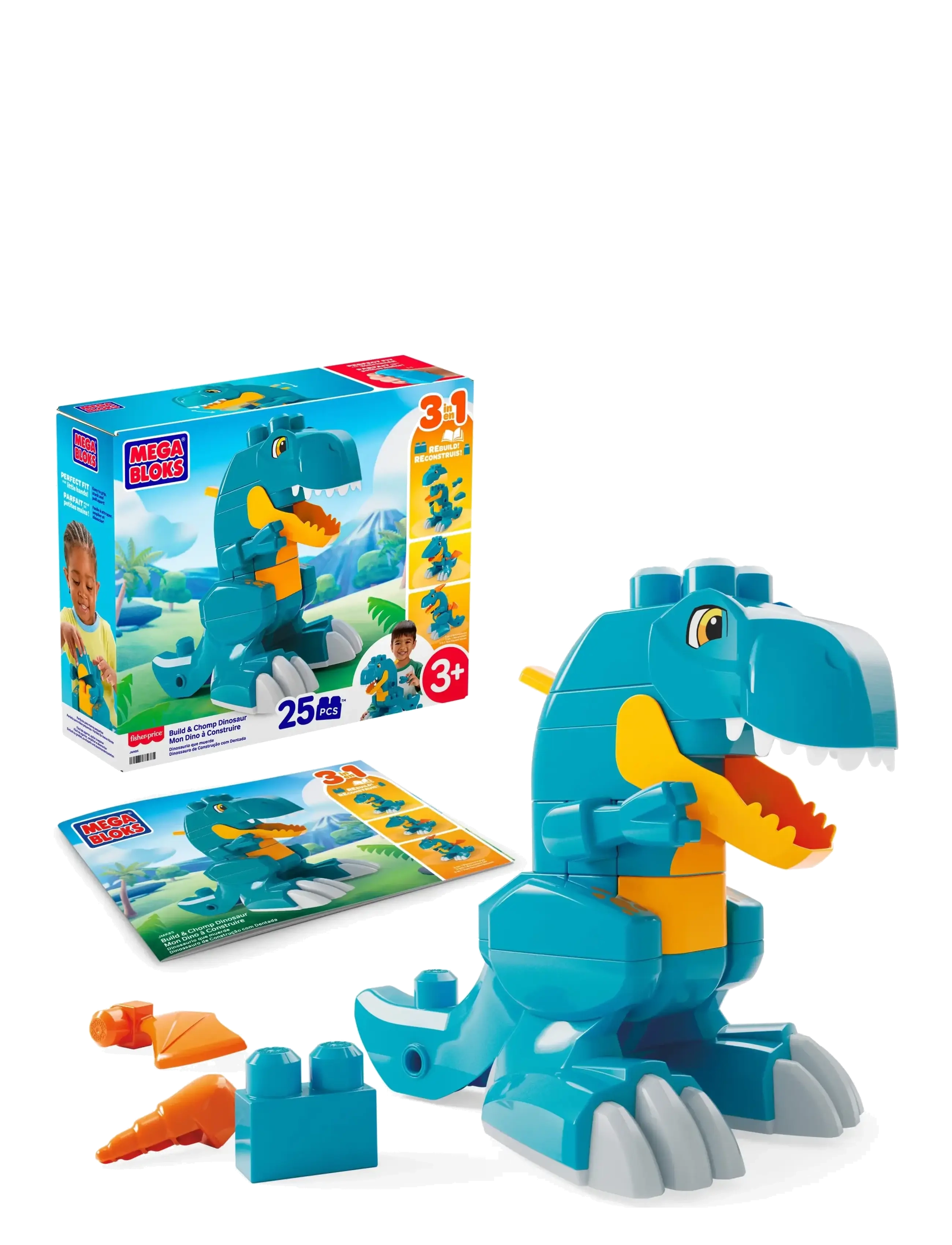 MEGA Bloks MEGA BLOKS® Build & Chomp Dinosaur - 30–50€ - MULTICOLOR / blue