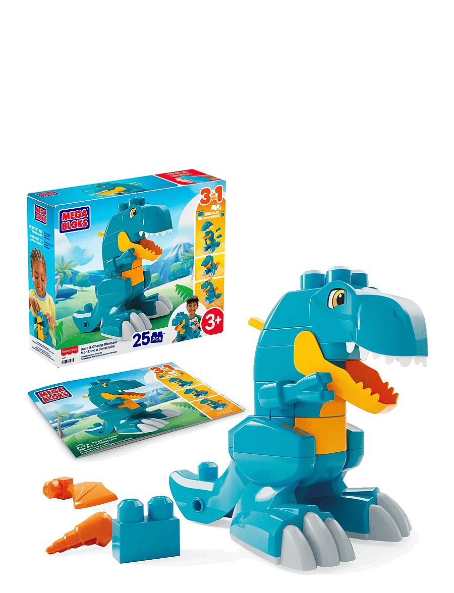 MEGA Bloks - MEGA BLOKS® Build & Chomp Dinosaur - multicolor - 1