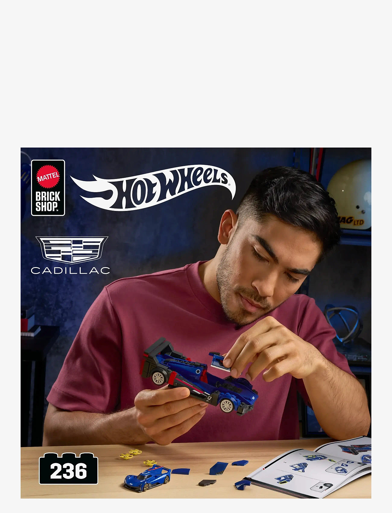 Mattel Brick Shop - BRICK SHOP HOT WHEELS SPEED SERIES CADILLAC - leksaksbilar - multi color - 2