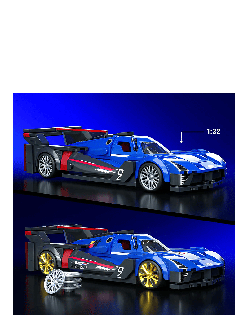 Mattel Brick Shop - BRICK SHOP HOT WHEELS SPEED SERIES CADILLAC - spielzeugautos - multi color - 4