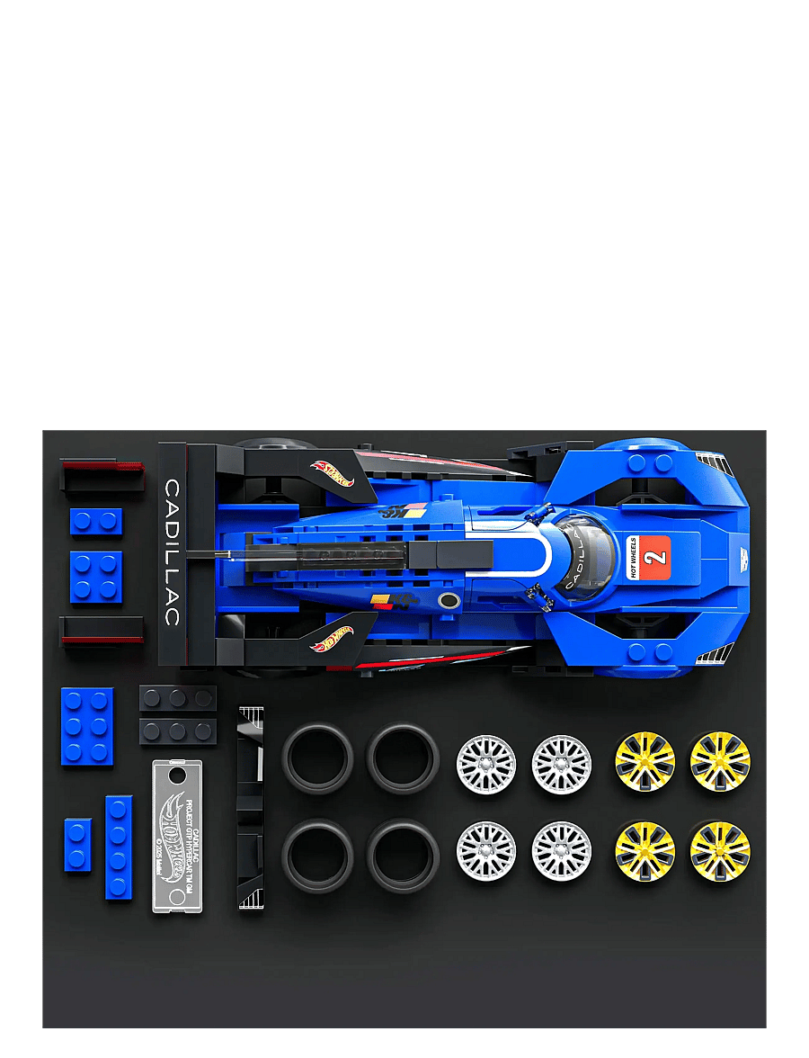Mattel Brick Shop - BRICK SHOP HOT WHEELS SPEED SERIES CADILLAC - mänguautod - multi color - 5