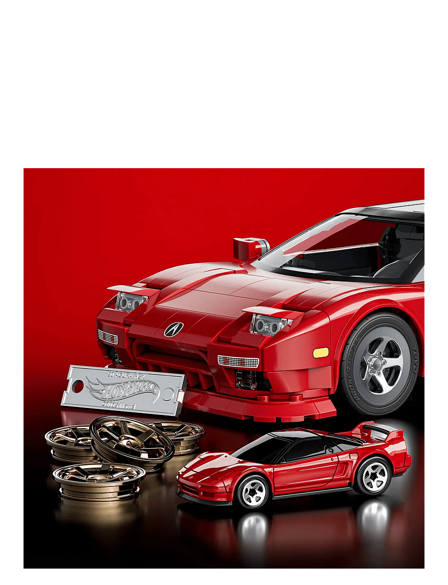 Mattel Brick Shop - Brick Shop Hot Wheels ’90 Acura NSX Building Toy (876 Pieces), for Collectors - spielzeugautos - multi color - 2