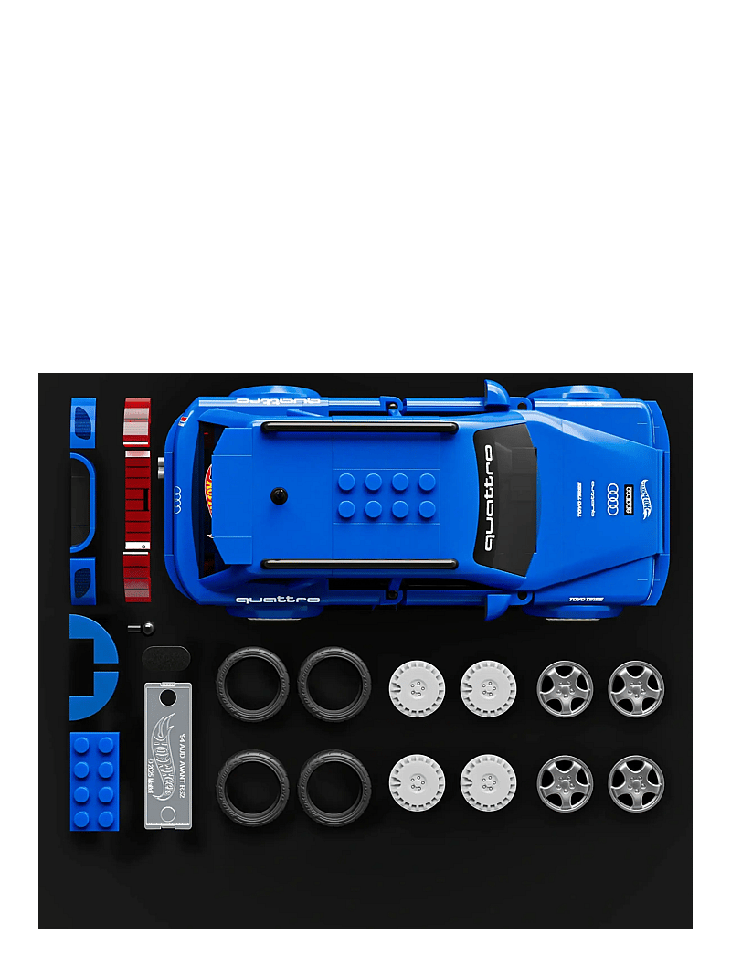 Mattel Brick Shop - Brick Shop Hot Wheels '94 Audi Avant RS2 Building Toy Kit (253 Pieces), for Collectors - mänguautod - multi color - 3