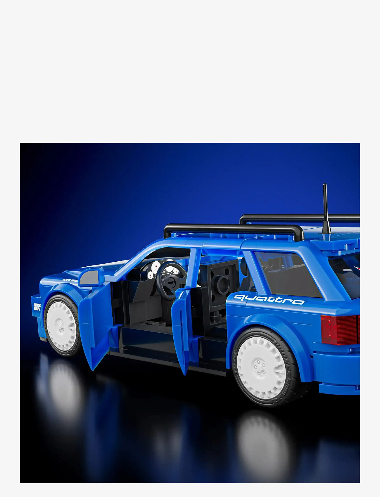 Mattel Brick Shop - Brick Shop Hot Wheels '94 Audi Avant RS2 Building Toy Kit (253 Pieces), for Collectors - mänguautod - multi color - 5