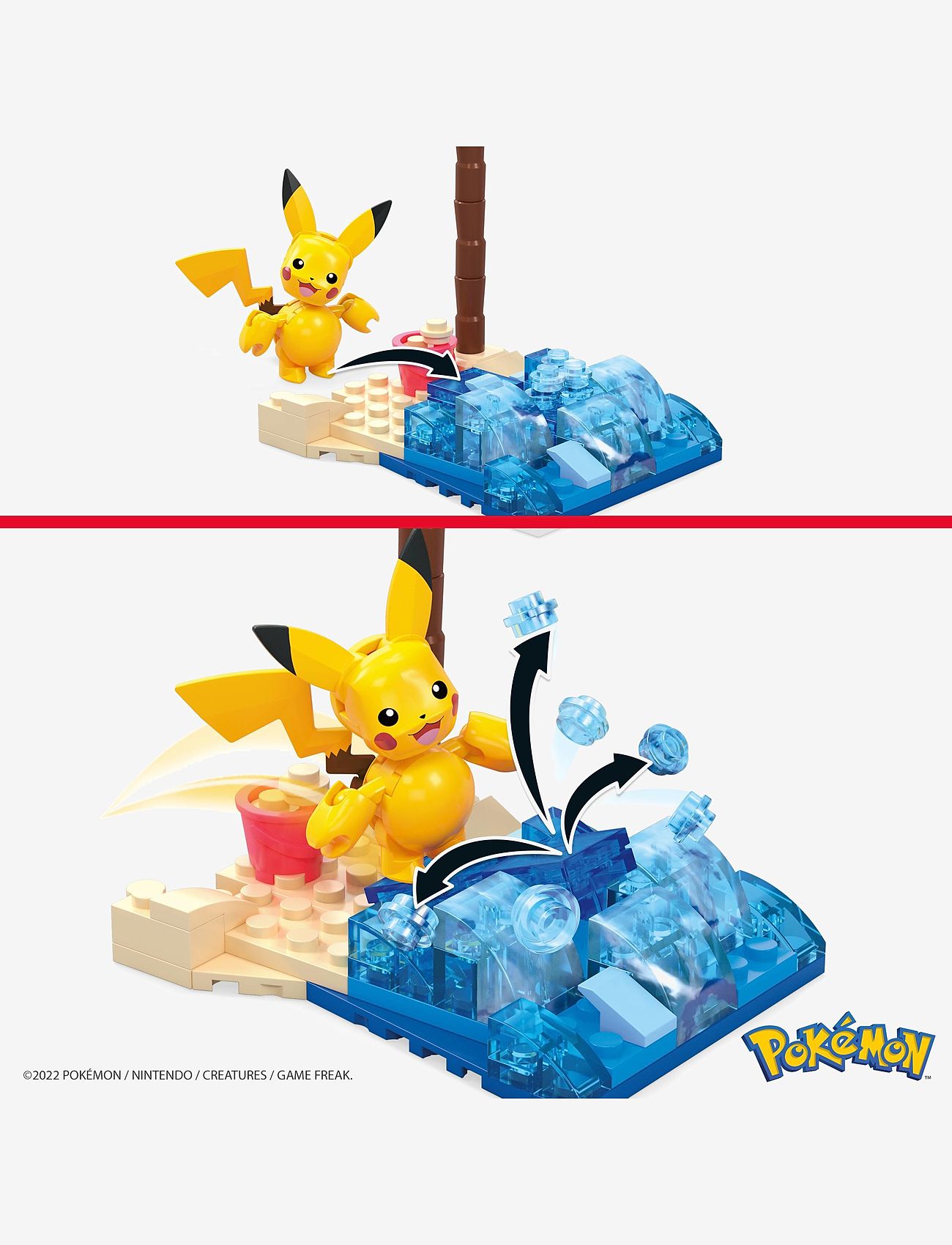MEGA Pokémon - Pokémon Pikachu's Beach Splash - multi color - 3