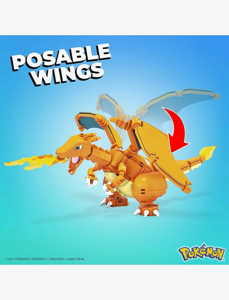 MEGA Pokémon - Pokémon Building Toy Kit Charmander Set with 3 Action Figures (313 Pieces) for Kids - ehituskomplektid - multi color - 5