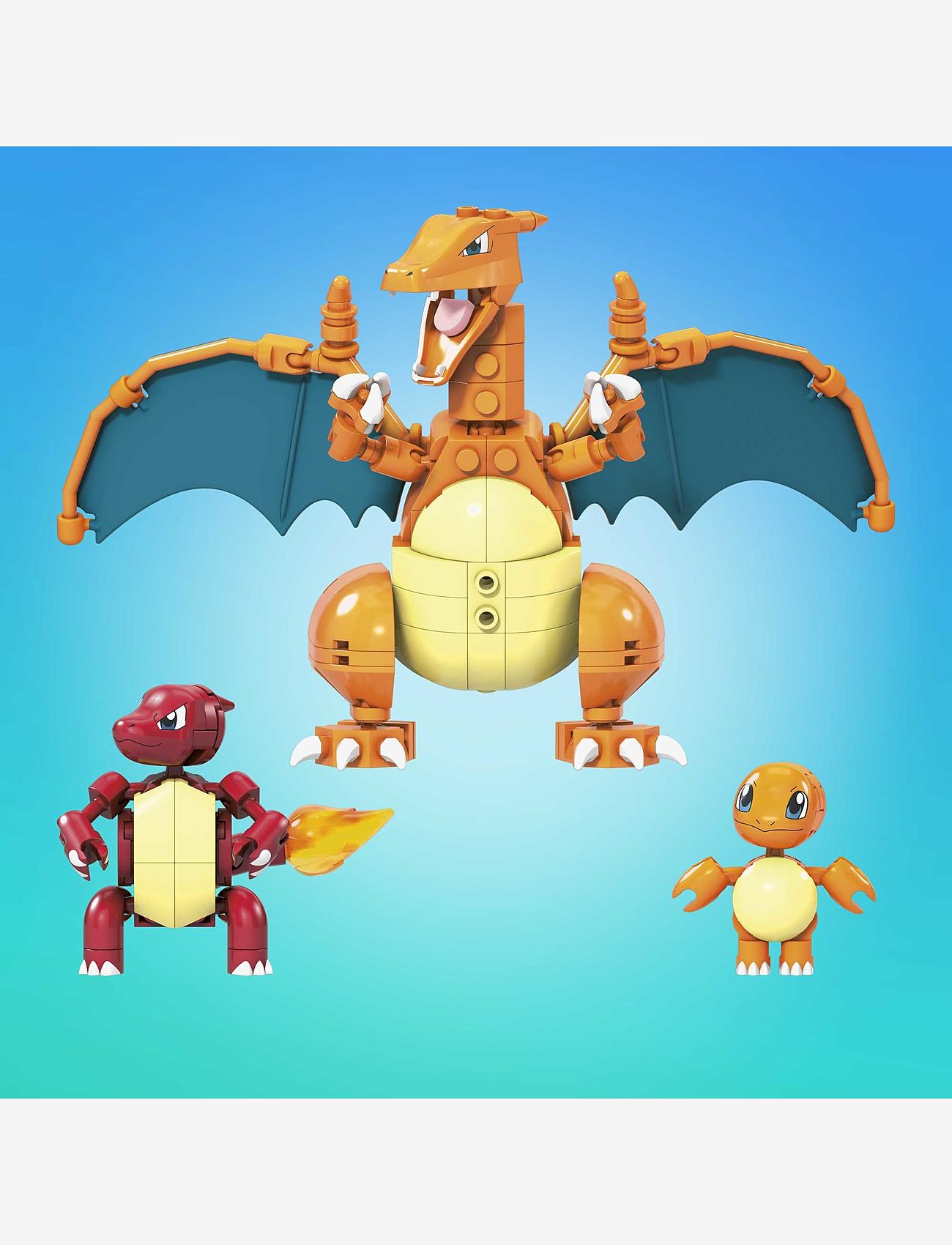 MEGA Pokémon - Pokémon Building Toy Kit Charmander Set with 3 Action Figures (313 Pieces) for Kids - byggesæt - multi color - 5