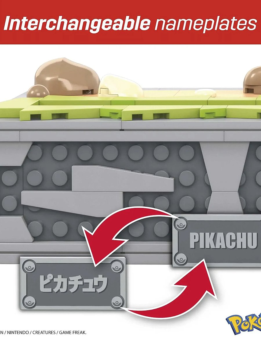 MEGA Pokémon - Pokémon Motion Pikachu Building Brick Set with Mechanized Motion (1095 Pieces) - kubbasett - multi color - 0
