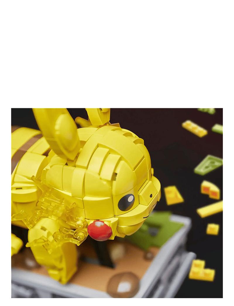 MEGA Pokémon - Pokémon Motion Pikachu Building Brick Set with Mechanized Motion (1095 Pieces) - ehituskomplektid - multi color - 5