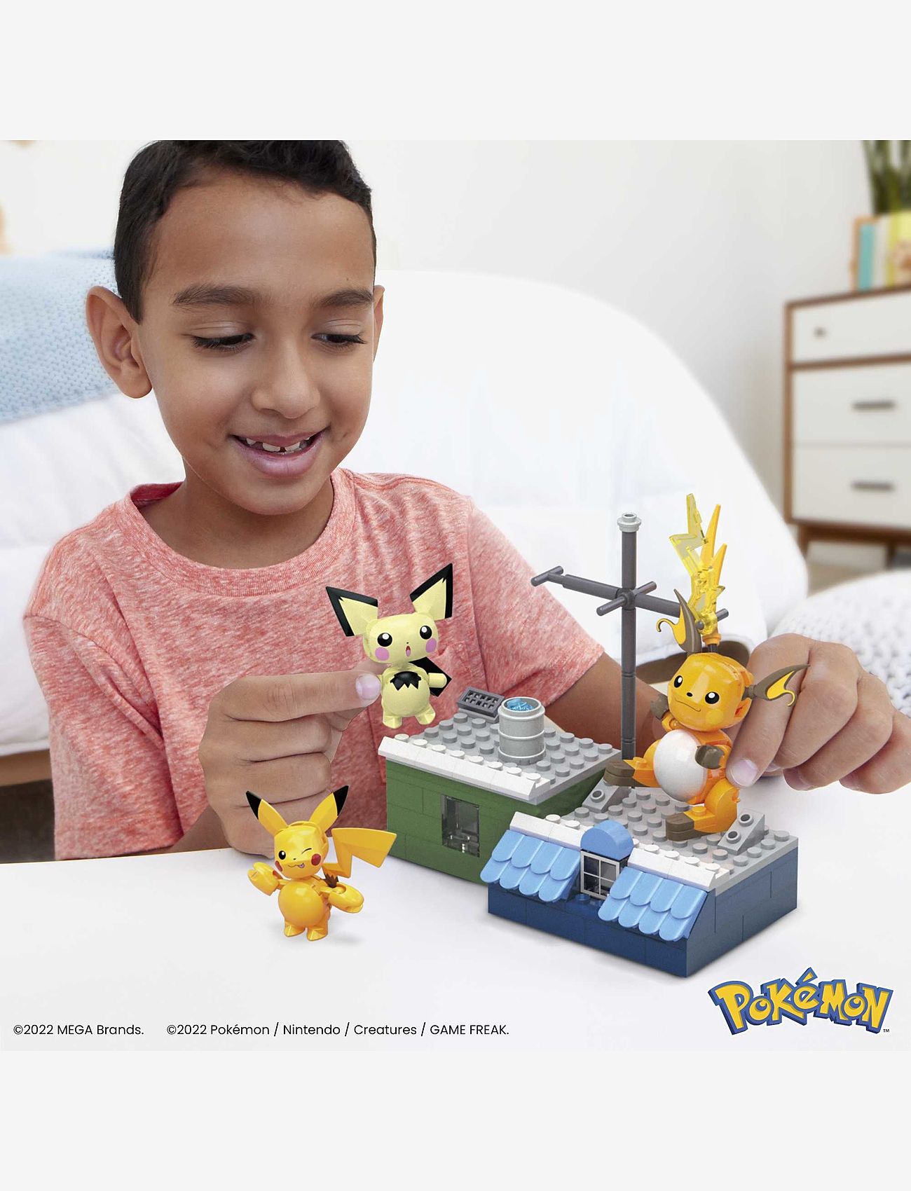 MEGA Pokémon - Pokémon Building Toy Kit Pikachu Set with 3 Action Figures (159 Pieces) for Kids - byggsatser - multi color - 5