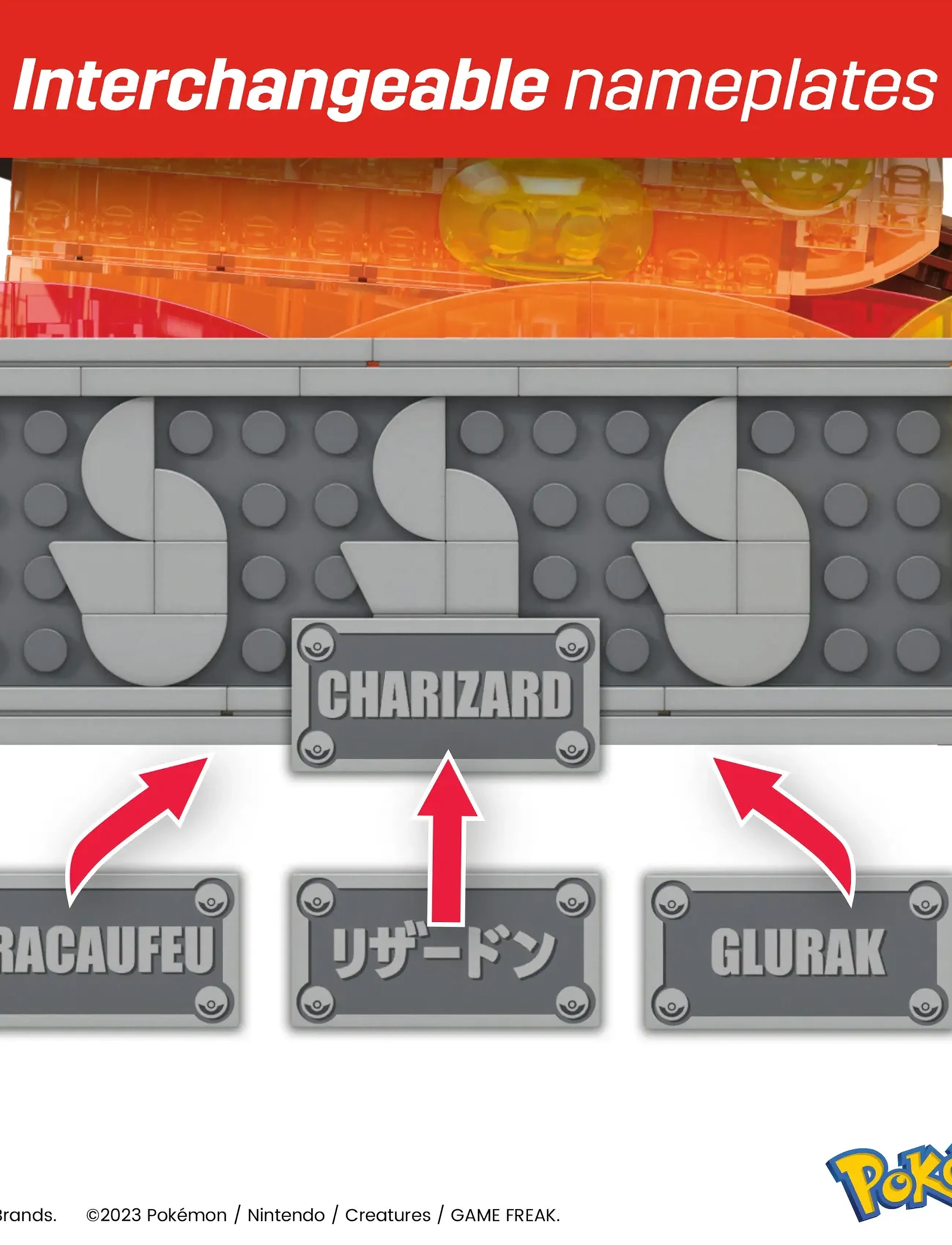 MEGA Pokémon Pokémon Charizard Building Kit With Motion (1664 Pieces) For Collectors, One Size, Multi/patterned, Byggesæt Og -Klodser > Byggesæt, Børn