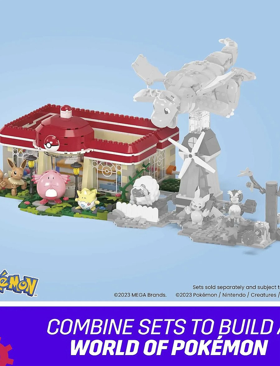 MEGA Pokémon - Pokémon Building Toy Kit, Forest Center (648 Pieces) with 4 Action Figures - spiel-sets - multi color - 0