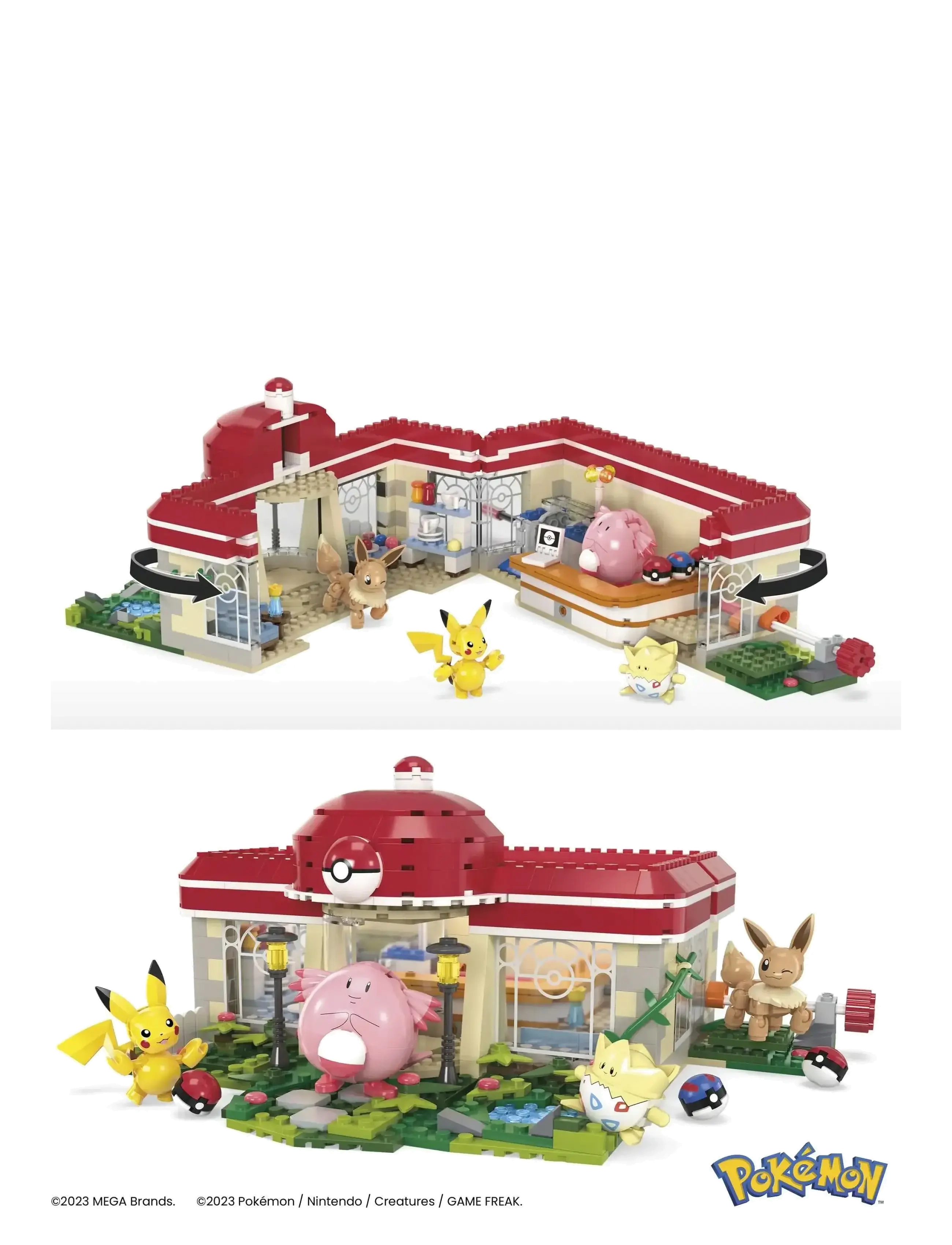 MEGA Pokémon - Pokémon Building Toy Kit, Forest Center (648 Pieces) with 4 Action Figures - lekset - multi color - 2