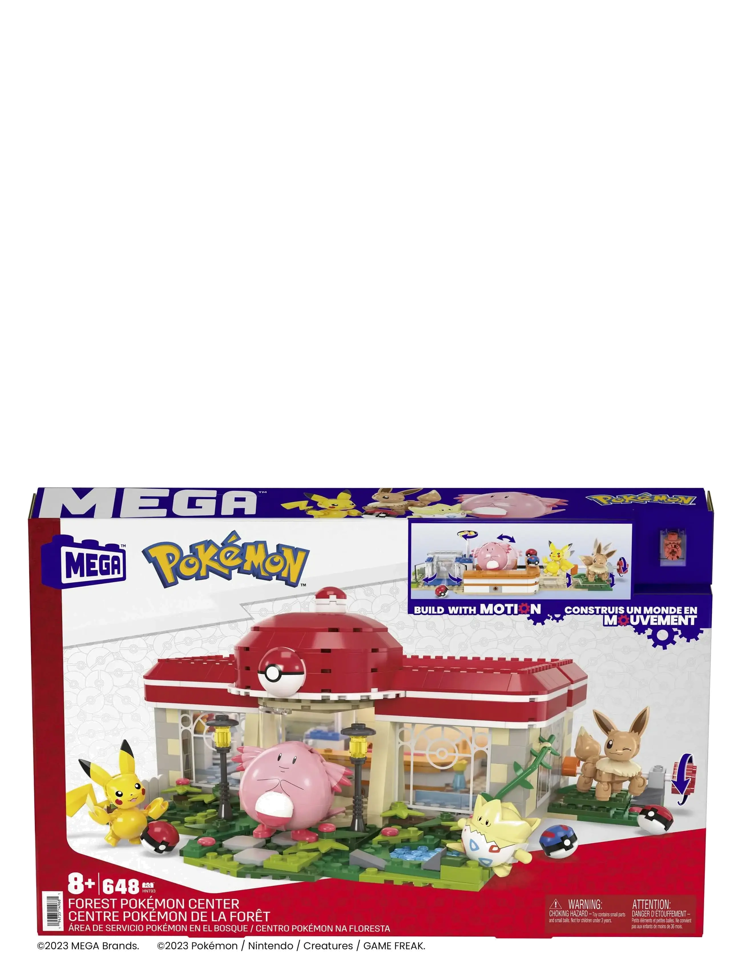 MEGA Pokémon - Pokémon Building Toy Kit, Forest Center (648 Pieces) with 4 Action Figures - lekset - multi color - 4