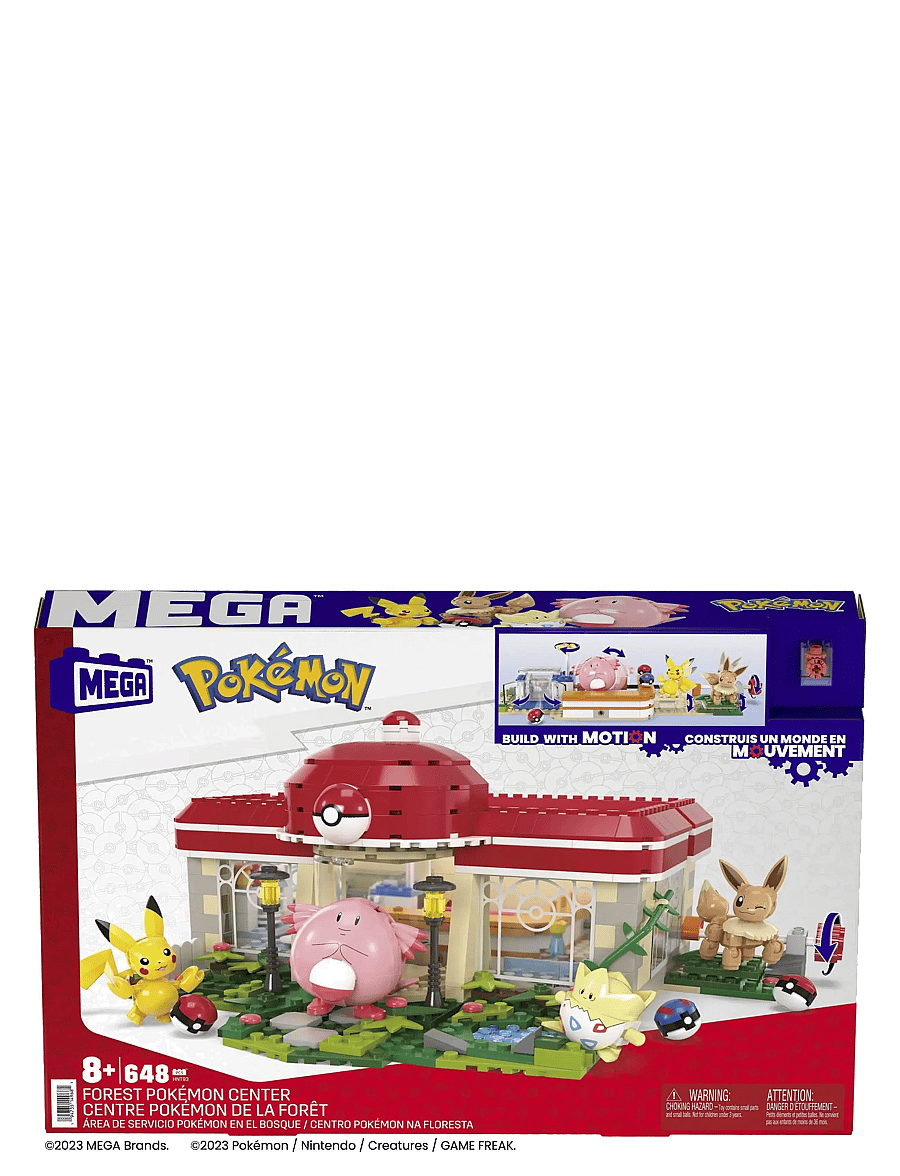 MEGA Pokémon - Pokémon Building Toy Kit, Forest Center (648 Pieces) with 4 Action Figures - spiel-sets - multi color - 3