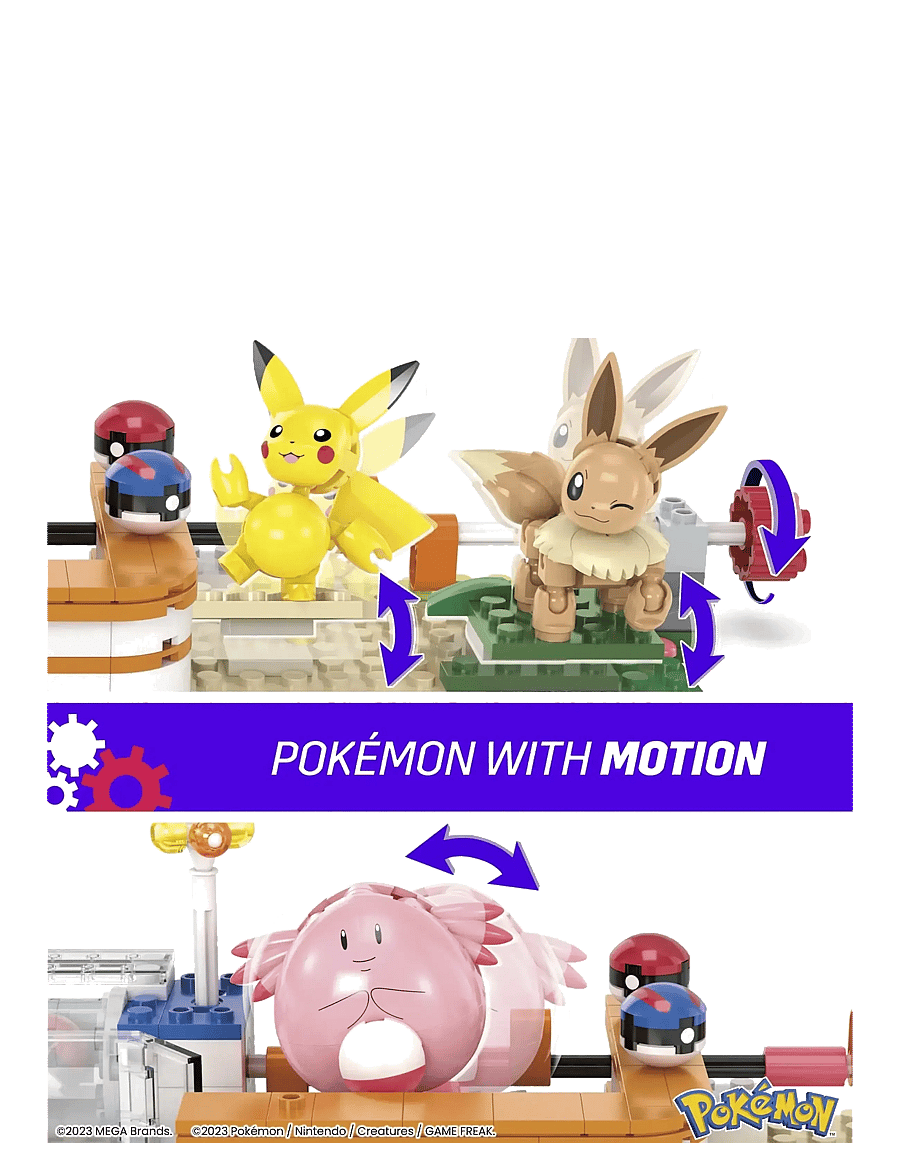 MEGA Pokémon - Pokémon Building Toy Kit, Forest Center (648 Pieces) with 4 Action Figures - spiel-sets - multi color - 5