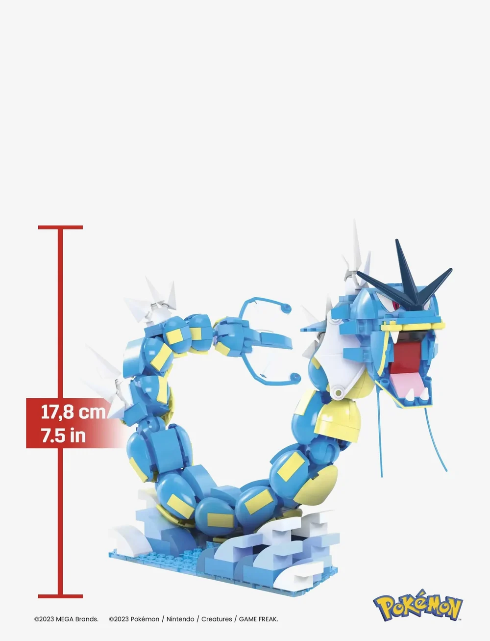 MEGA Pokémon - Pokémon Magikarp Building Toy Kit with 2 Action Figures (411 Pieces) for Kids - kubbasett - multi color - 5