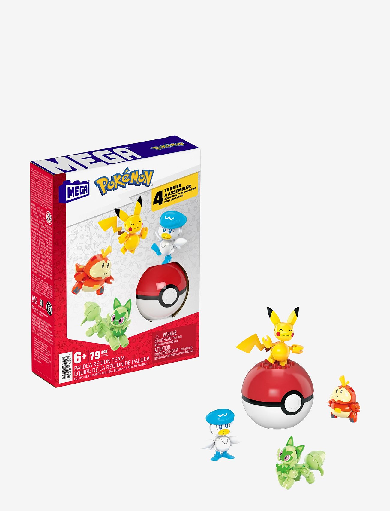 MEGA Pokémon - Pokémon Paldea Region Team - legesæt - multi color - 0