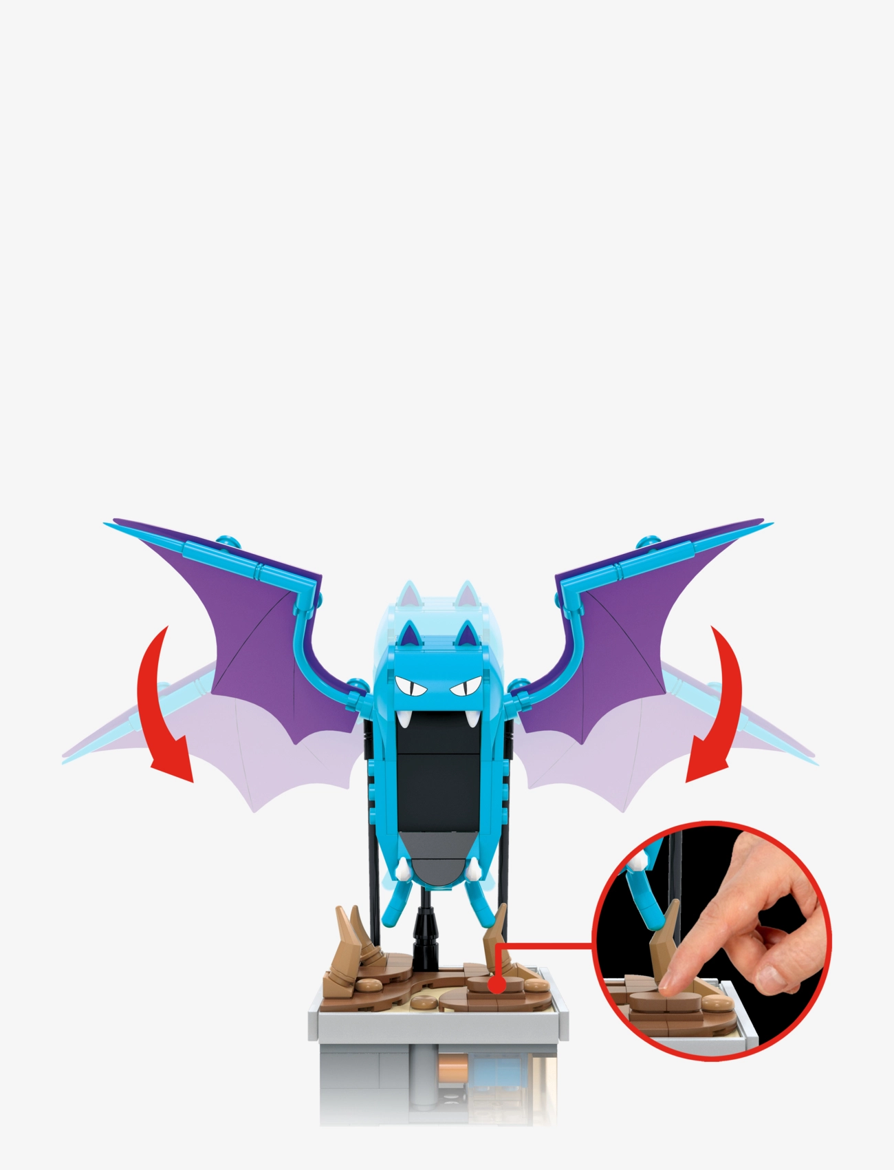 MEGA Pokémon Mini Motion Golbat Building Toy Kit (313 Pieces) For Collectors, One Size, Sets & Blocks, Mehrfarbig/gemustert - Sets, Kinder