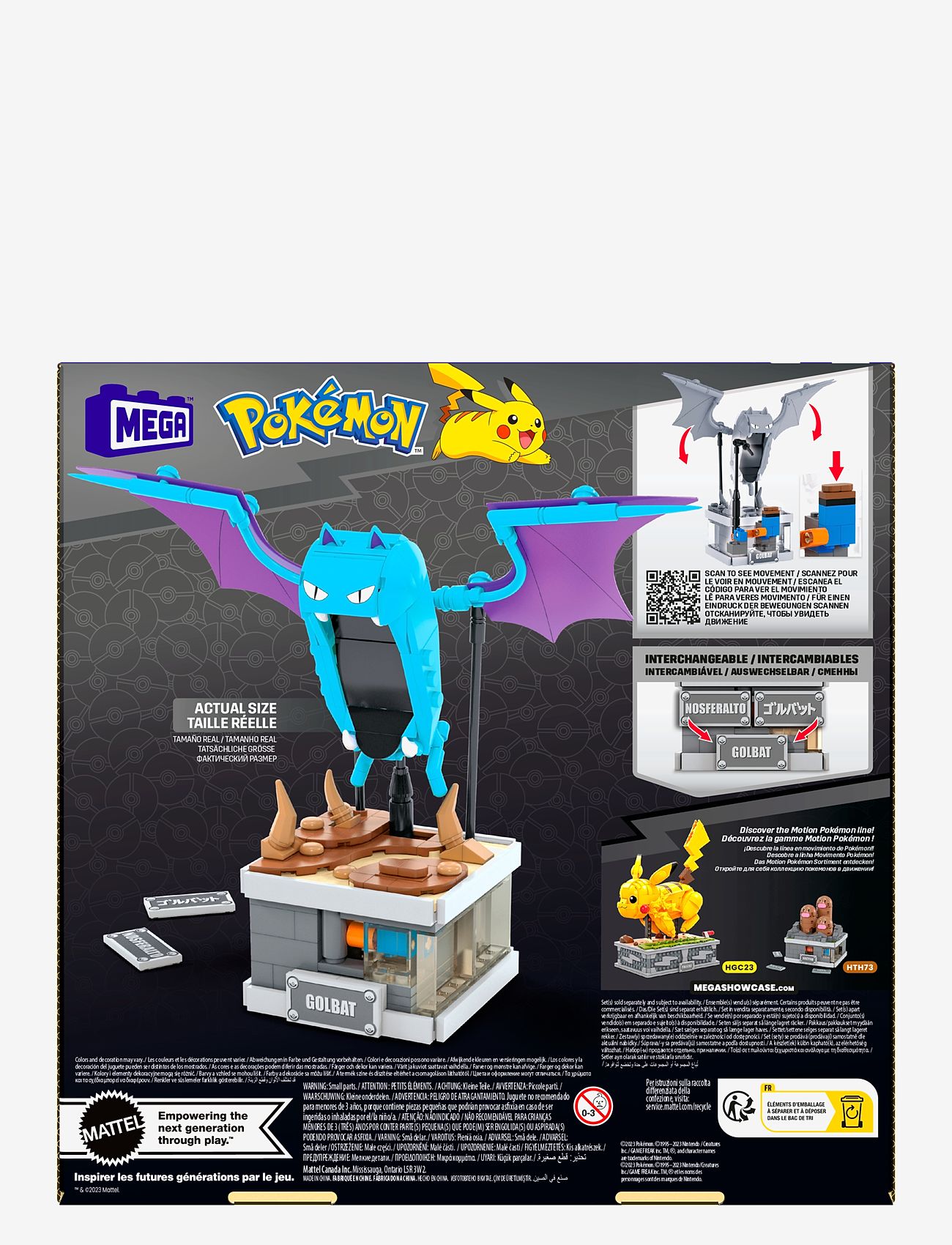 MEGA Pokémon - Pokémon Mini Motion Golbat Building Toy Kit (313 Pieces) for Collectors - building sets - multi color - 5