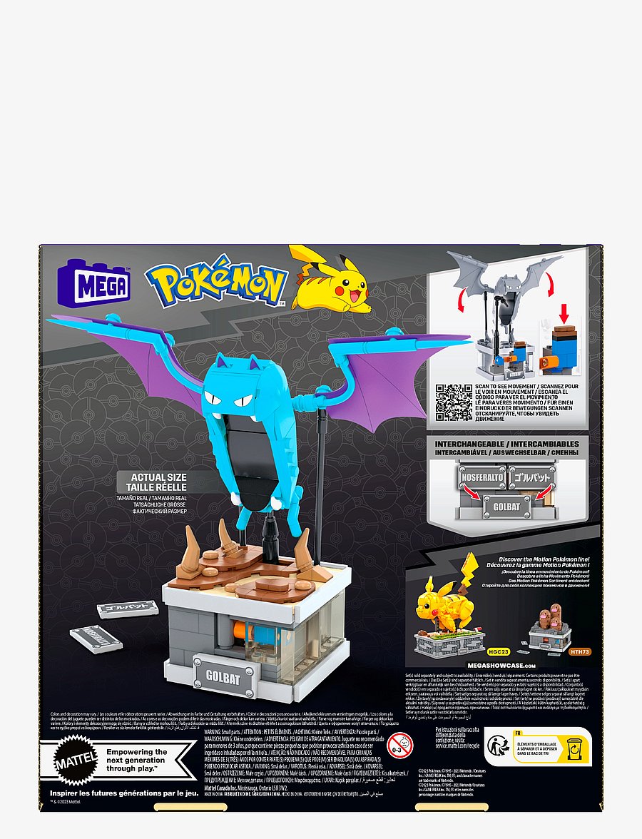 MEGA Pokémon - Pokémon Mini Motion Golbat Building Toy Kit (313 Pieces) for Collectors - baukästen - multi color - 4