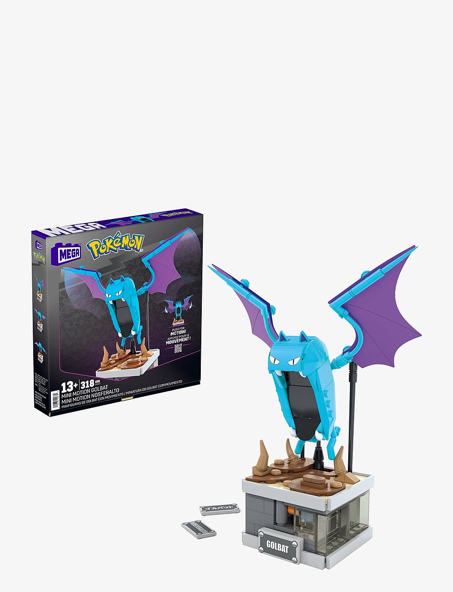 MEGA Pokémon - Pokémon Mini Motion Golbat Building Toy Kit (313 Pieces) for Collectors - baukästen - multi color - 5