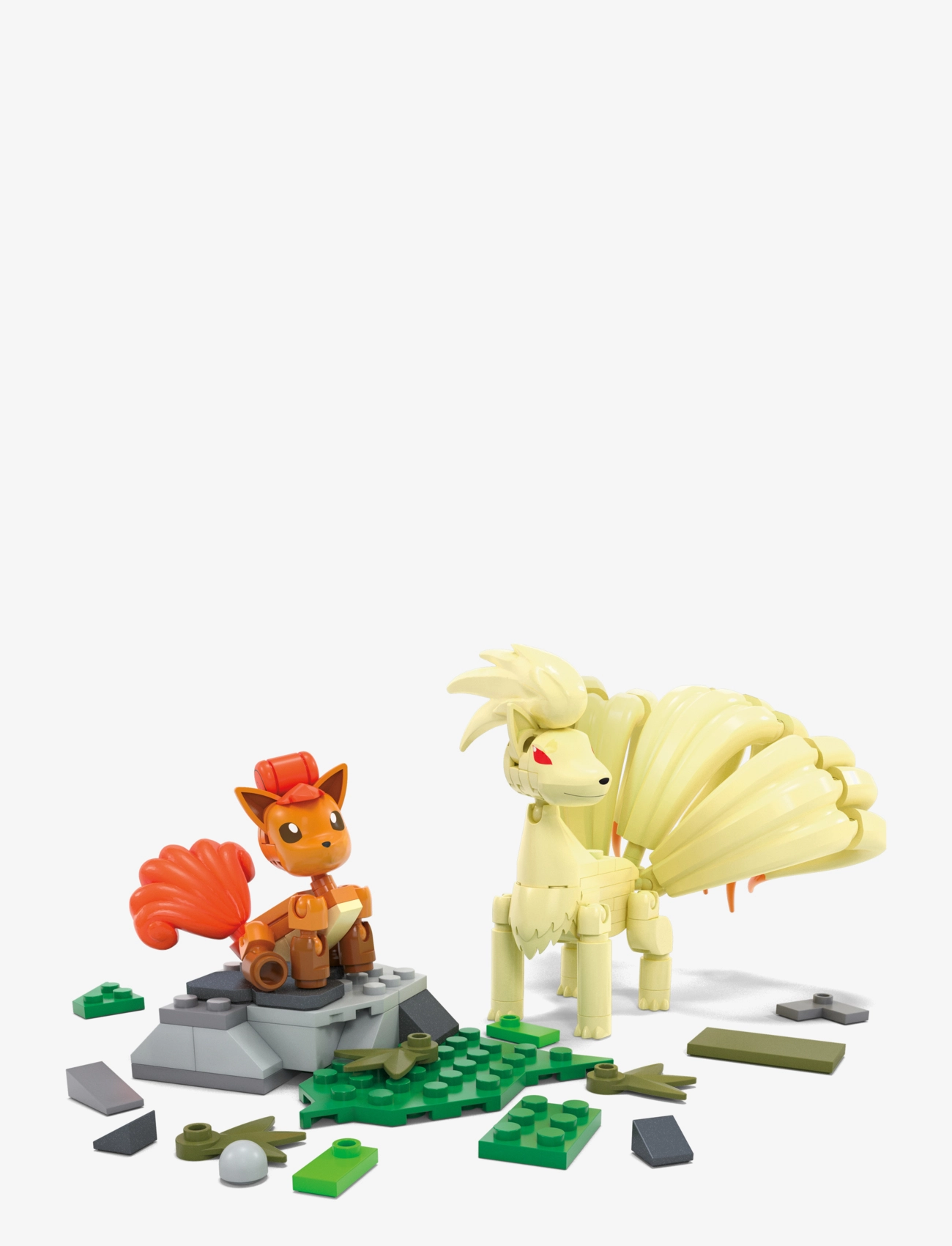 MEGA Pokémon - Pokémon Vulpix Evolution Set (145 Pieces) with 2 Poseable Action Figures for Kids - byggsatser - multicolor - 1