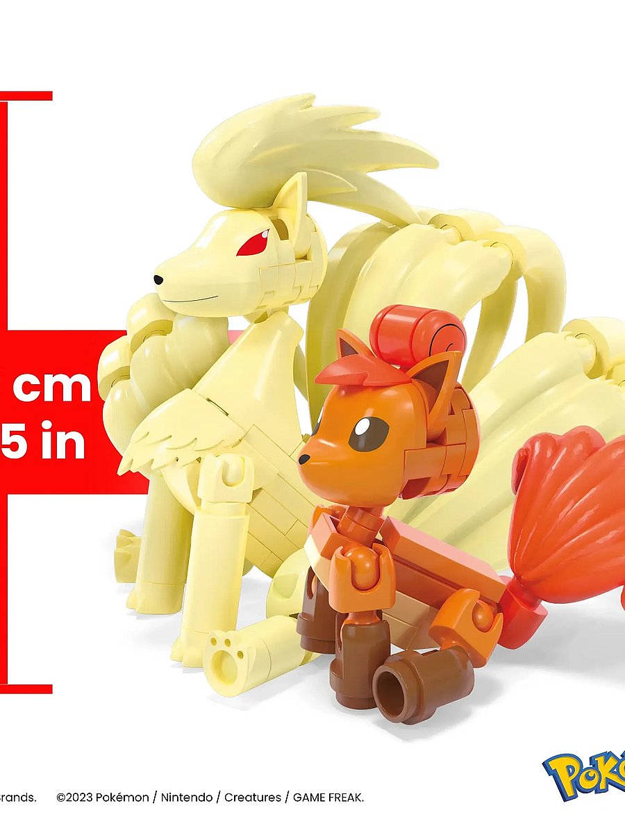 MEGA Pokémon - Pokémon Vulpix Evolution Set (145 Pieces) with 2 Poseable Action Figures for Kids - baukästen - multicolor - 0