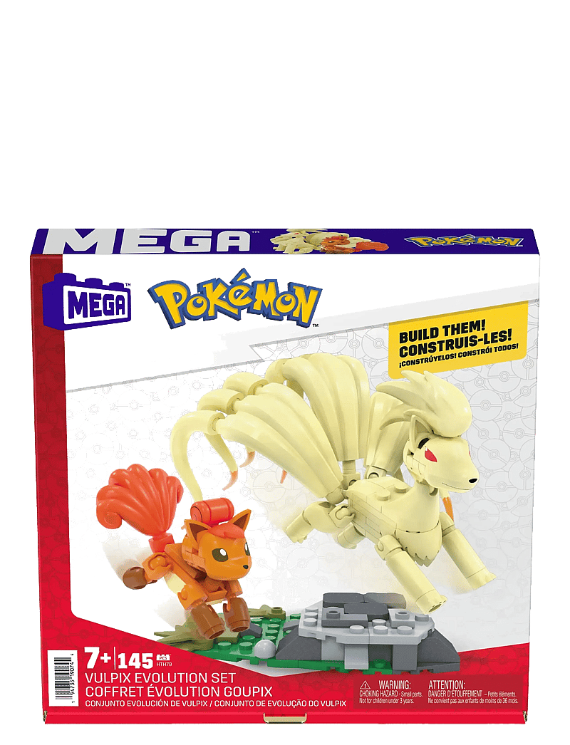 MEGA Pokémon - Pokémon Vulpix Evolution Set (145 Pieces) with 2 Poseable Action Figures for Kids - ehituskomplektid - multicolor - 5