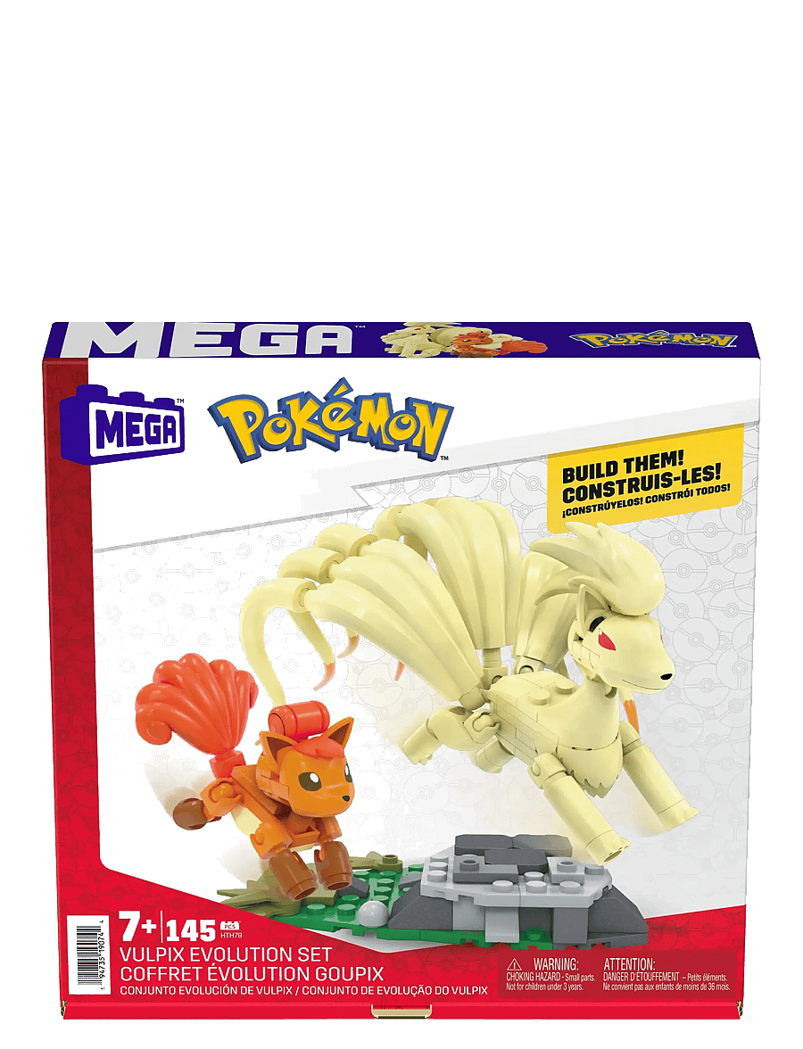MEGA Pokémon - Pokémon Vulpix Evolution Set (145 Pieces) with 2 Poseable Action Figures for Kids - baukästen - multicolor - 5