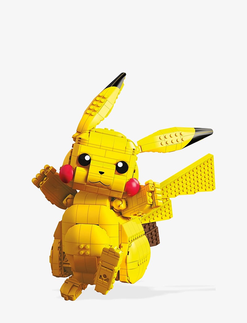 Mega - Pokémon Building Toy Kit Jumbo Pikachu (825 Pieces) 12 inch Action Figure for Kids - multi color - 0