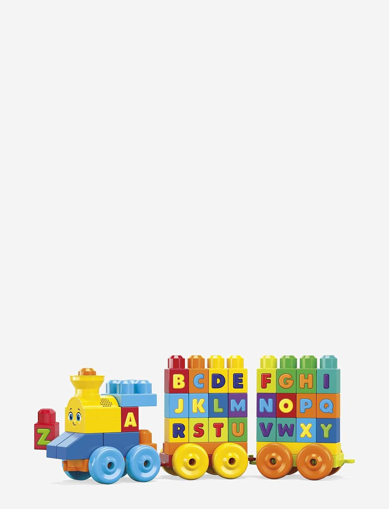 Mega - BLOKS First Builders ABC Musical Train Toy Building Blocks with Music (50 Pieces) for Toddler - byggeklodser - multi color - 3