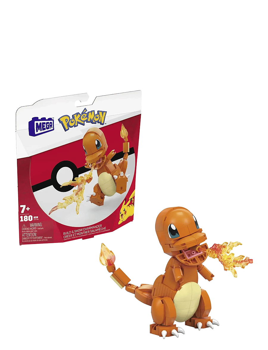 Mega - Pokémon Build & Show Charmander toy building set, 4 inches tall, - baukästen - multi color - 0