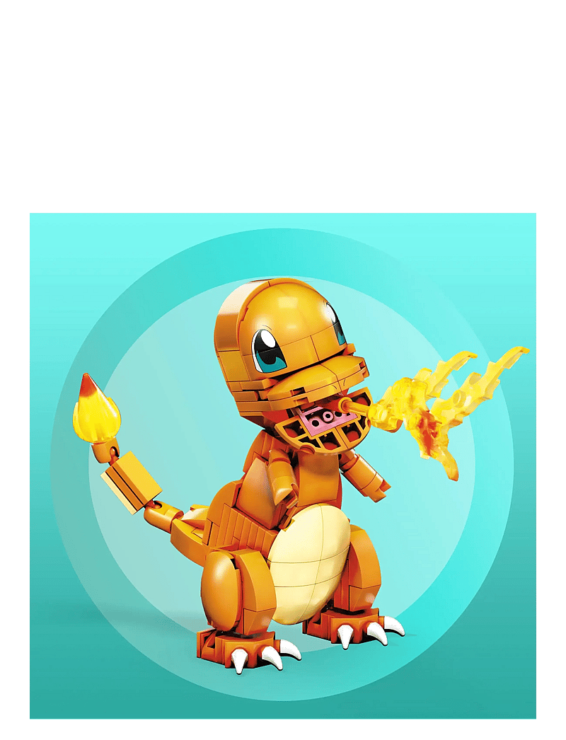 Mega - Pokémon Build & Show Charmander toy building set, 4 inches tall, - ehituskomplektid - multi color - 3