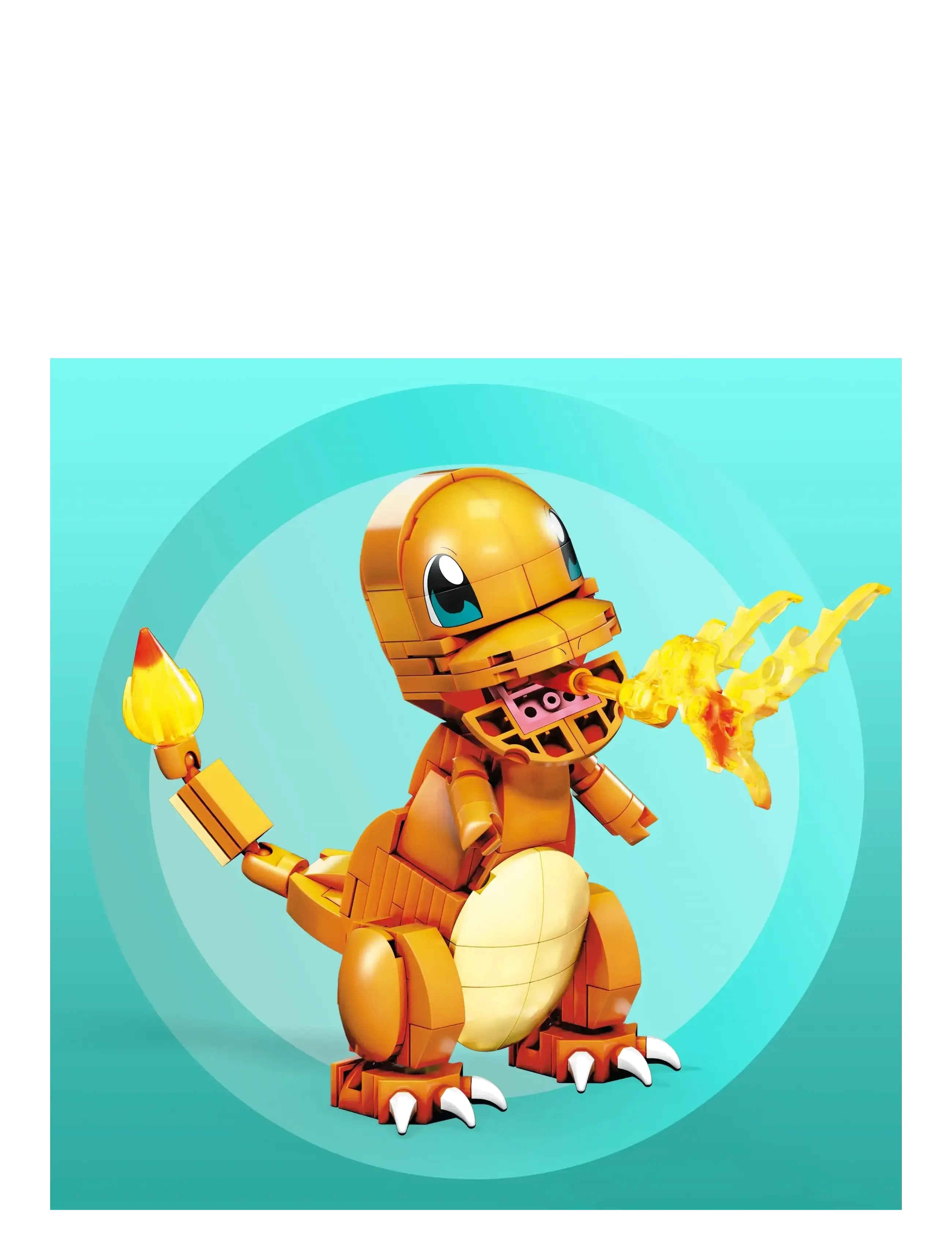 Mega - Pokémon Build & Show Charmander toy building set, 4 inches tall, - baukästen - multi color - 3