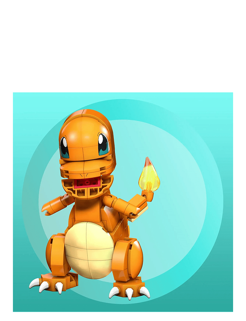Mega - Pokémon Build & Show Charmander toy building set, 4 inches tall, - ehituskomplektid - multi color - 5