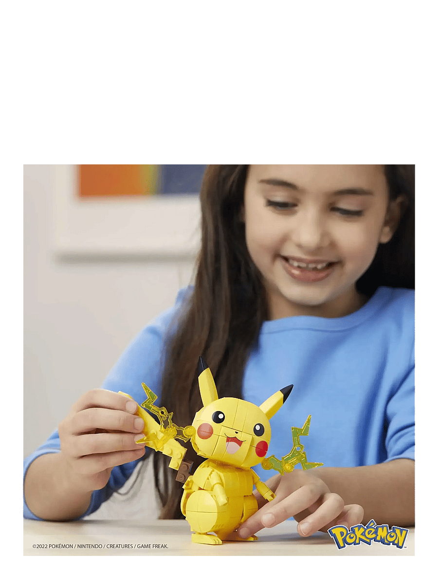 Mega - Pokémon Building Toy Kit Pikachu (211 Pieces) with 1 Action Figure for Kids - die niedrigsten preise - multi color - 2