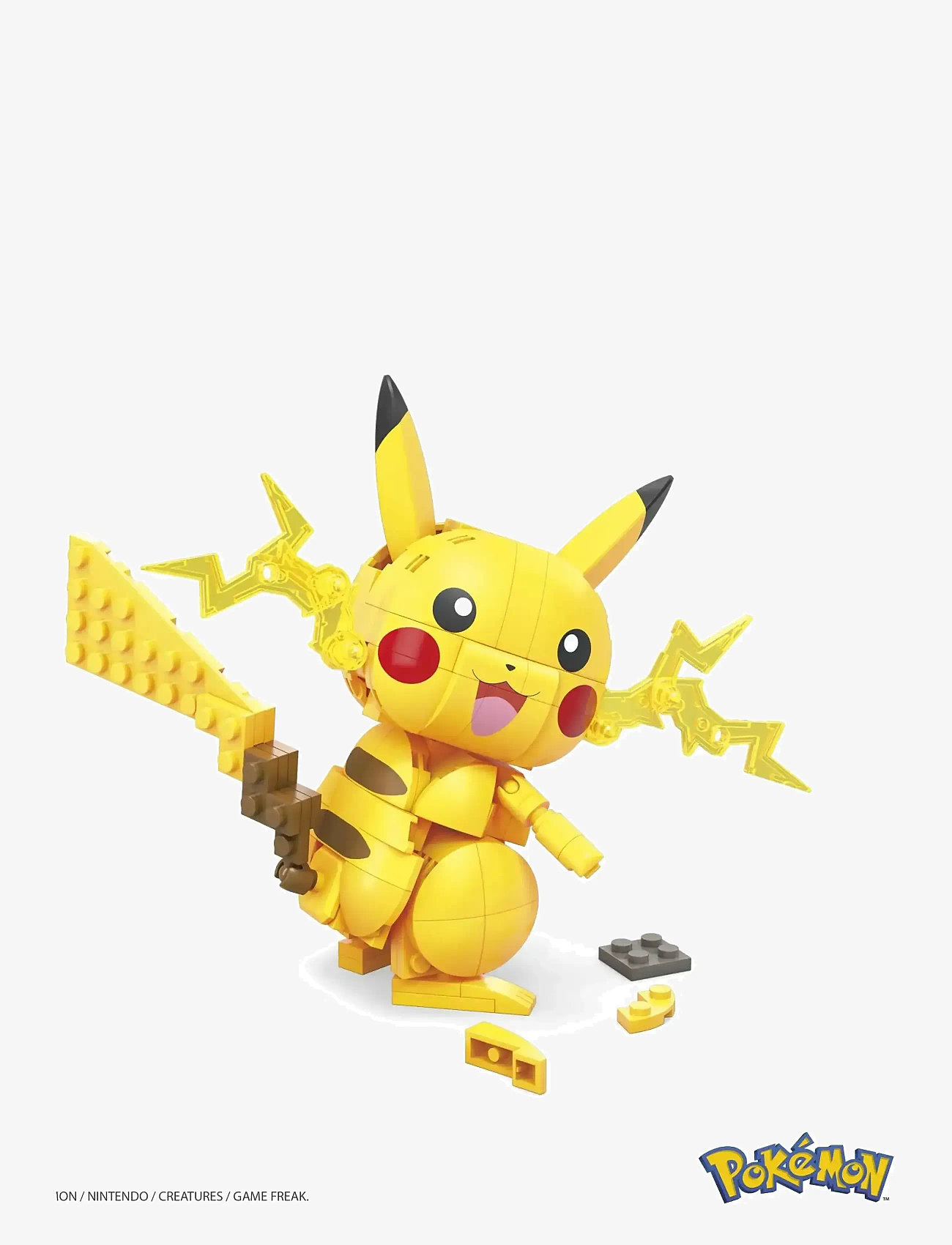 Mega - Pokémon Building Toy Kit Pikachu (211 Pieces) with 1 Action Figure for Kids - laveste priser - multi color - 4