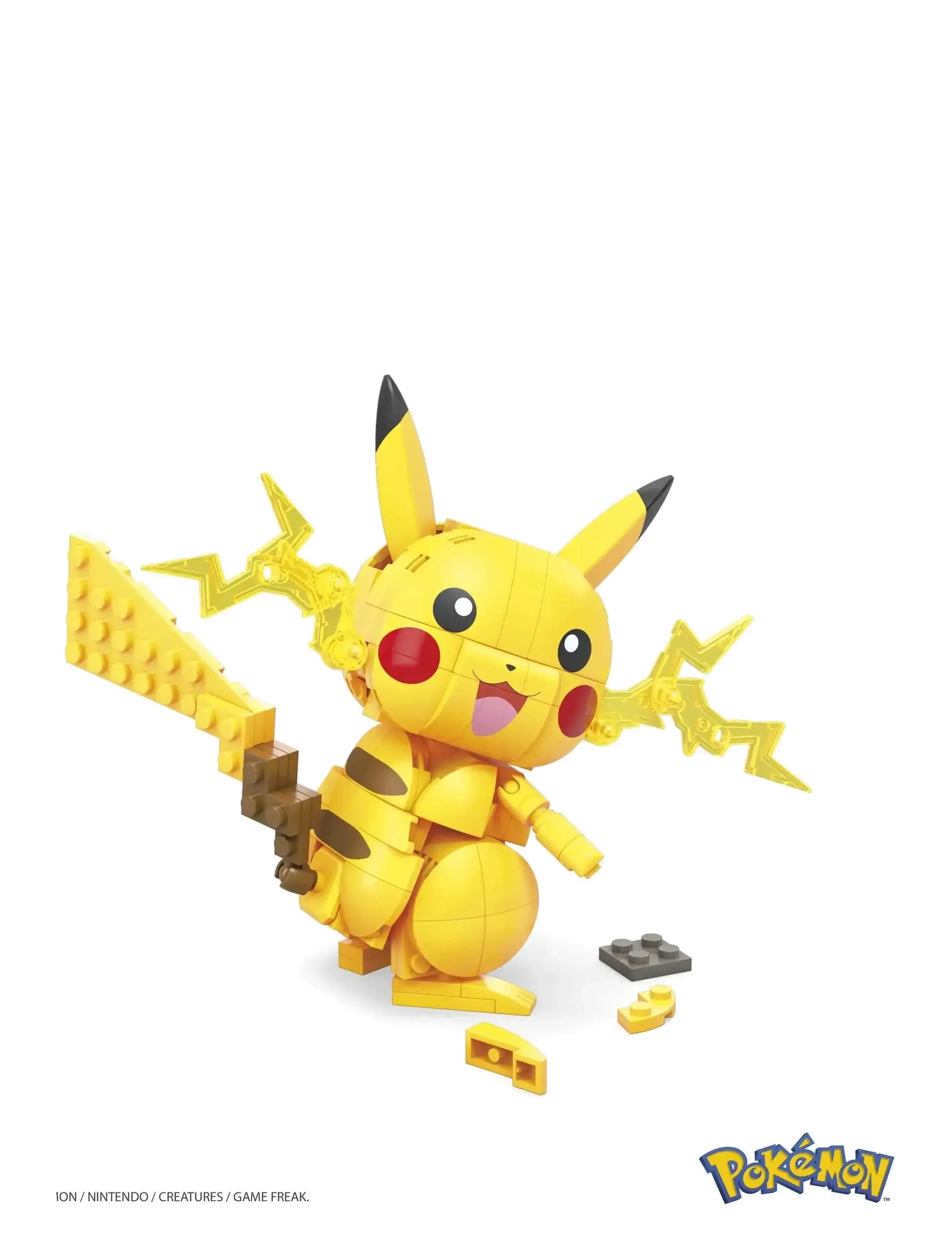 Mega - Pokémon Building Toy Kit Pikachu (211 Pieces) with 1 Action Figure for Kids - die niedrigsten preise - multi color - 4