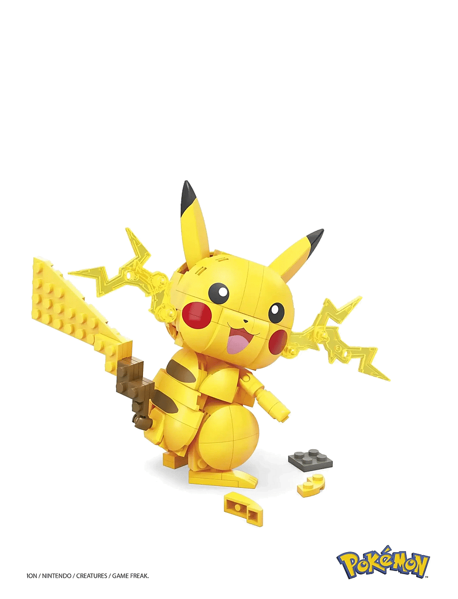 Mega - Pokémon Building Toy Kit Pikachu (211 Pieces) with 1 Action Figure for Kids - die niedrigsten preise - multi color - 4