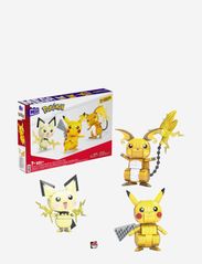 Mega - Pokémon Build And Show Pikachu Evolution Trio - byggesett - multi color - 0