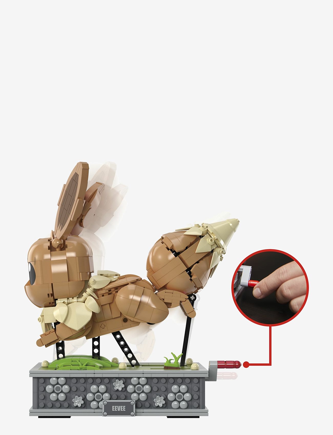 Mega - Pokémon Motion Eevee Building Toy Kit (1366 Pieces) for Collectors - rakennussetit - multi color - 1