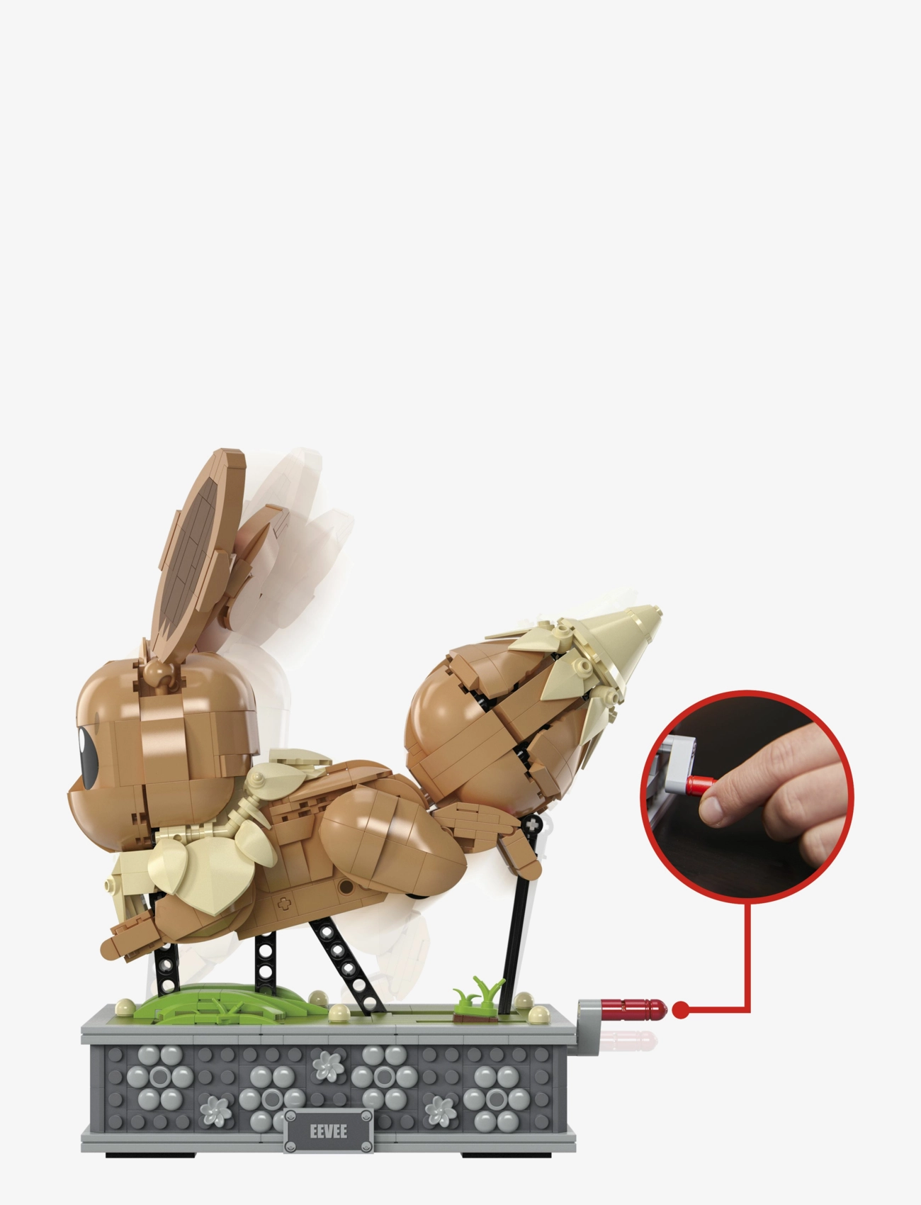 Mega - Pokémon Motion Eevee Building Toy Kit (1366 Pieces) for Collectors - ehituskomplektid - multi color - 1