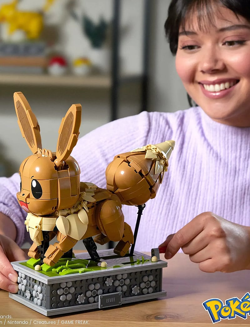 Mega - Pokémon Motion Eevee Building Toy Kit (1366 Pieces) for Collectors - baukästen - multi color - 0