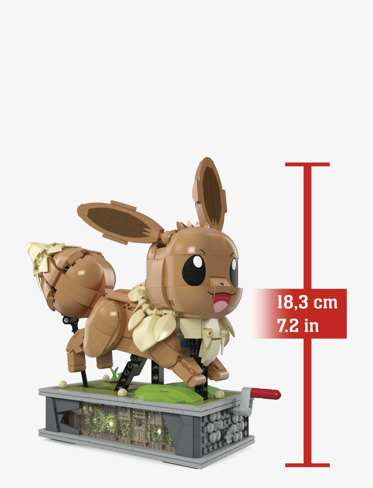 Mega - Pokémon Motion Eevee Building Toy Kit (1366 Pieces) for Collectors - ehituskomplektid - multi color - 2