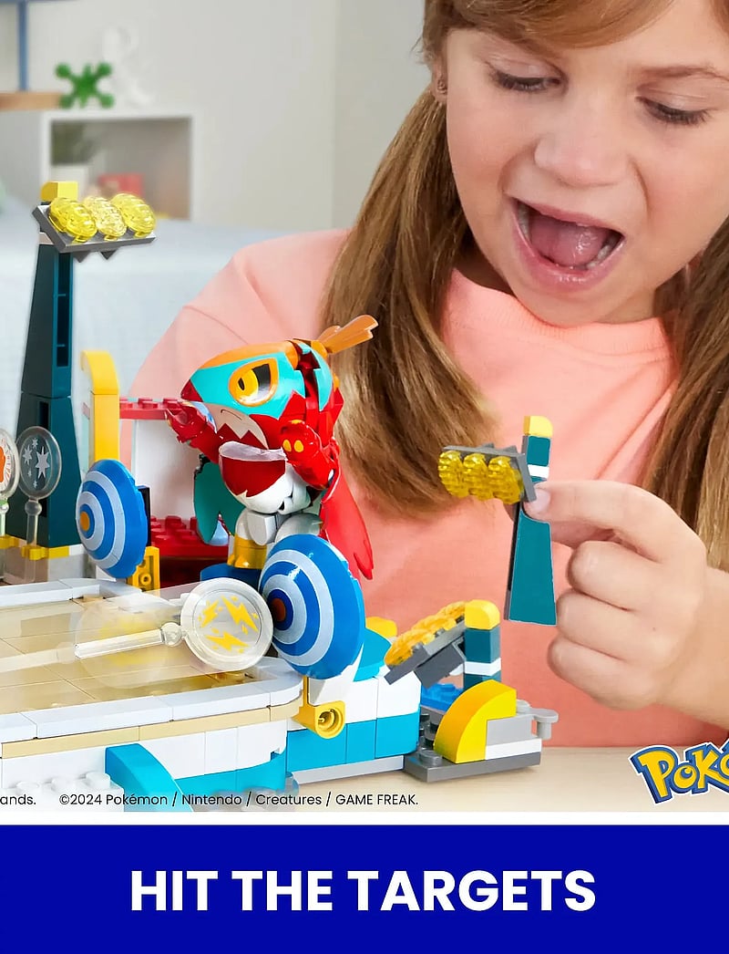 Mega - Pokémon Traning Stadium Building Toy Kit, with 5 Action Figures (1101 Pieces) for Kids - spiel-sets - multi color - 0