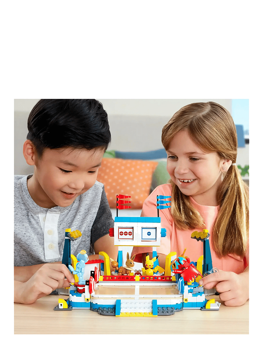 Mega - Pokémon Traning Stadium Building Toy Kit, with 5 Action Figures (1101 Pieces) for Kids - spiel-sets - multi color - 2